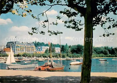 AK / Ansichtskarte Lausanne_Ouchy The Beau Rivage Palace Hotel Lausanne Ouchy