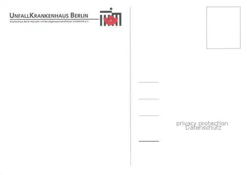 AK / Ansichtskarte Berlin Unfallkrankenhaus Berlin