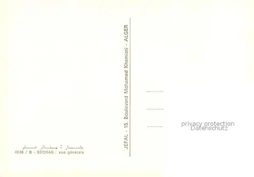 AK / Ansichtskarte Bechar Vue generale aerienne Bechar