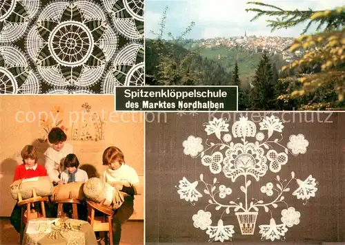 AK / Ansichtskarte Nordhalben Spitzenkloeppelschule Panorama Nordhalben