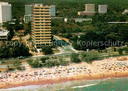 AK / Ansichtskarte Slatni_Pjasazi Strand Hotels Fliegeraufnahme Slatni_Pjasazi