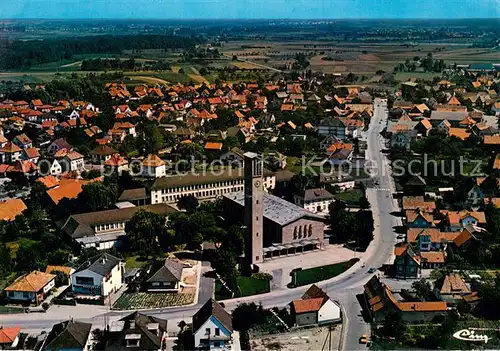 AK / Ansichtskarte Gambsheim Vue aerienne l Eglise Gambsheim