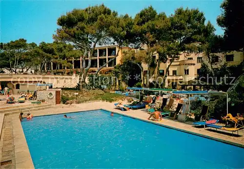 AK / Ansichtskarte Paguera_Mallorca_Islas_Baleares Hotel Villamil Swimmingpool Paguera_Mallorca