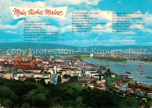 AK / Ansichtskarte Mainz_Rhein Panorama Mainz Rhein