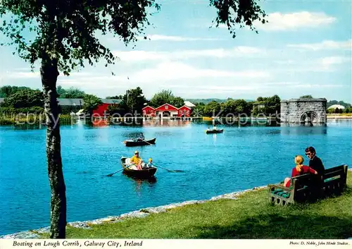 AK / Ansichtskarte Galway_Irland Boating on Lough Corrib  