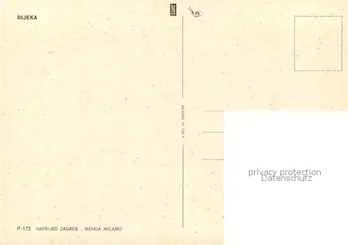 AK / Ansichtskarte Rijeka_Fiume  Rijeka Fiume