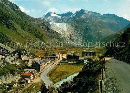 AK / Ansichtskarte Gletsch Rhonegletscher Galenstock Gletsch