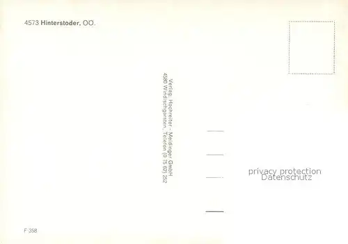 AK / Ansichtskarte Hinterstoder  Hinterstoder