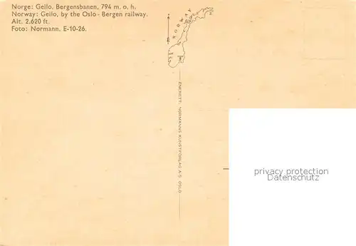 AK / Ansichtskarte Geilo  Geilo