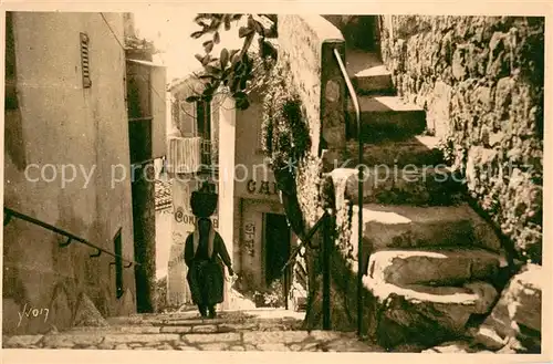 AK / Ansichtskarte Eze_Alpes Maritimes Vieille Rue du Village Eze_Alpes Maritimes