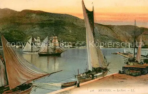 AK / Ansichtskarte Menton_Alpes_Maritimes Port Menton_Alpes_Maritimes