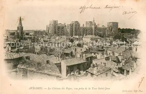 AK / Ansichtskarte Avignon_Vaucluse Chateau des Papes Tour Saint Jean Avignon Vaucluse
