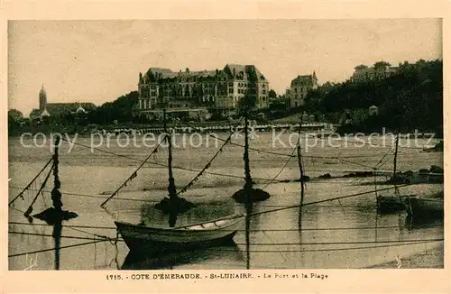 AK / Ansichtskarte Saint Lunaire Port et Plage Saint Lunaire