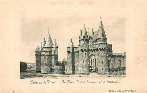 AK / Ansichtskarte Vitre_d_Ille et Vilaine Chateau  Vitre_d_Ille et Vilaine