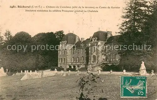 AK / Ansichtskarte Becherel Chateau de Caradeuc Becherel