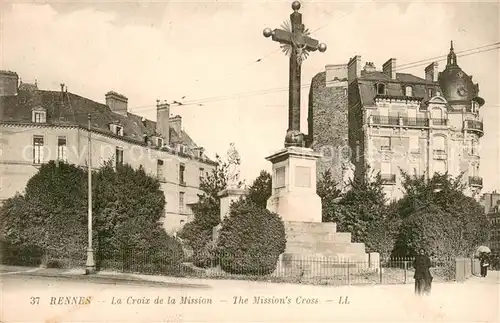 AK / Ansichtskarte Rennes_Ille et Vilaine Croix de la Mission 