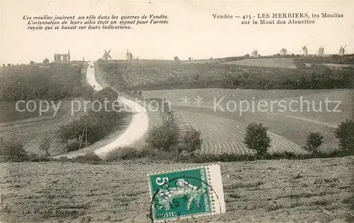 AK / Ansichtskarte Les_Herbiers Moulins sur le Mont des Alouettes Les_Herbiers