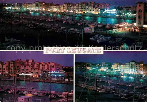 AK / Ansichtskarte Port_Leucate Le port la nuit Cote Mediterranee Port_Leucate