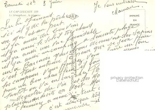 AK / Ansichtskarte Leucate Cap Semaphare et la plagette vue aerienne Leucate