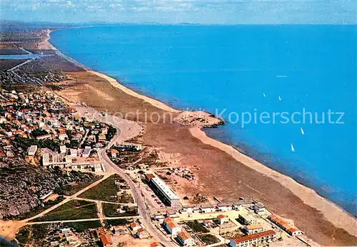 AK / Ansichtskarte Saint_Pierre_la_Mer Plage Etang de Pissevache Montt Saint Clair vue aerienne  Saint_Pierre_la_Mer