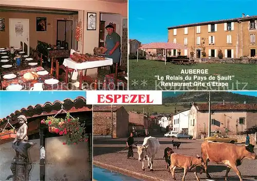 AK / Ansichtskarte Espezel Auberge Le Relais du Pays de Sault Restaurant des vaches Espezel