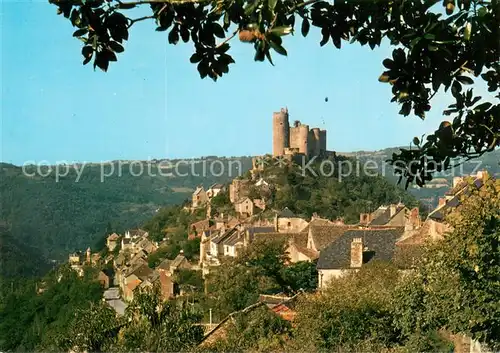 AK / Ansichtskarte Najac Vue generale Chateau Najac