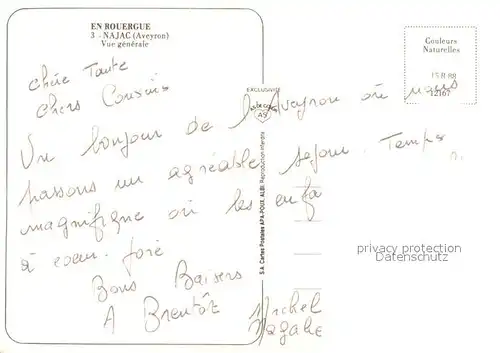 AK / Ansichtskarte Najac Vue generale Chateau Najac