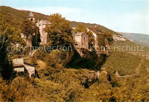AK / Ansichtskarte Cantobre Village sur un roc en bastion Gorges de la Dourbie 