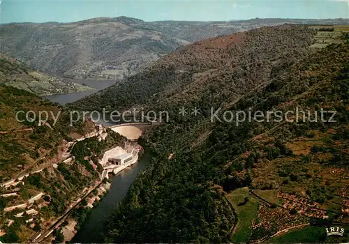 AK / Ansichtskarte Entraygues sur Truyere Barrage de Couesque vue aerienne Entraygues sur Truyere