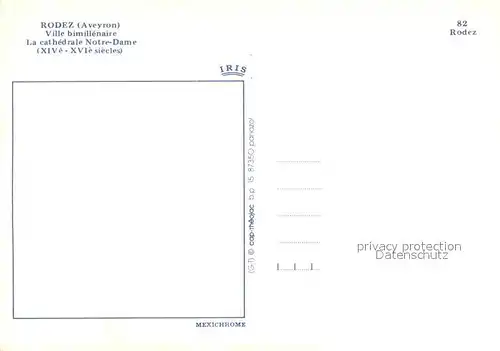 AK / Ansichtskarte Rodez Cathedrale Notre Dame Rodez