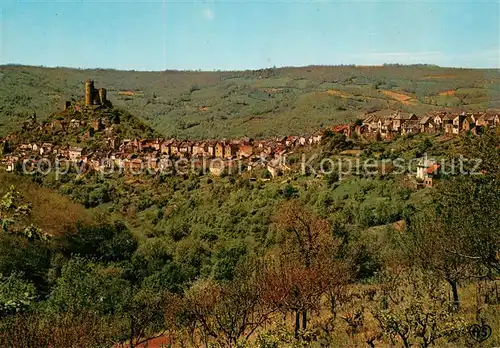 AK / Ansichtskarte Najac Vue generale panoramique Chateau XIIIe siecle Najac