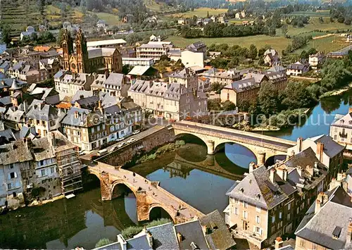 AK / Ansichtskarte Espalion Vue aerienne sur le Lot Espalion