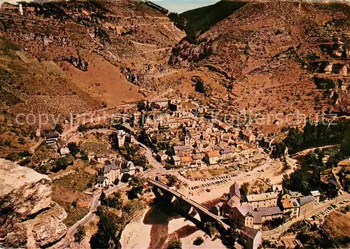 AK / Ansichtskarte Sainte Enimie Vue aerienne Sainte Enimie