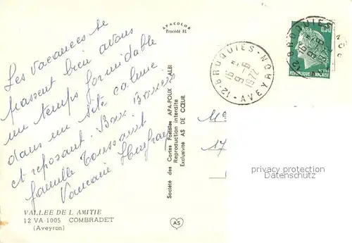 AK / Ansichtskarte Combradet Panorama Vallee de l Amitie 