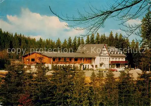 AK / Ansichtskarte Fredeburg_Schmallenberg Hotel Waldhaus Restaurant Deutsche Hochwildschutzparke Schulte Wrede Fredeburg_Schmallenberg