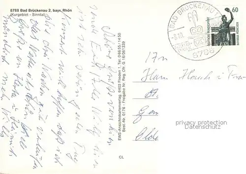 AK / Ansichtskarte Bad_Brueckenau Fliegeraufnahme Bad_Brueckenau