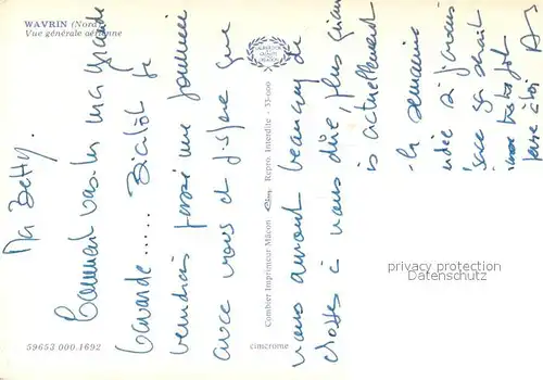 AK / Ansichtskarte Wavrin Vue generale aerienne Wavrin