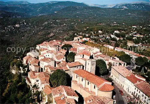 AK / Ansichtskarte Saint Cezaire sur Siagne Vue aerienne du village au dessus des gorges Saint Cezaire sur Siagne