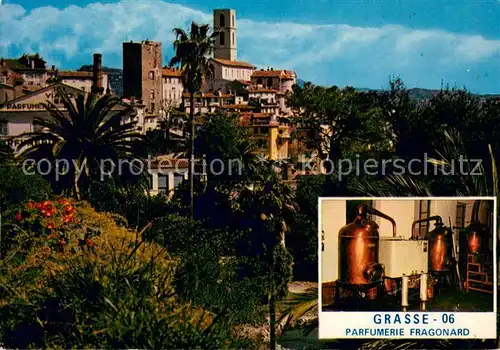 AK / Ansichtskarte Grasse_Alpes_Maritimes La Vieille Ville Jardin des Plantes Alambics de la Parfumerie Fragonard Grasse_Alpes_Maritimes