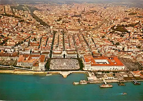 AK / Ansichtskarte Lisboa Terreiro do Paco Vista aerea Lisboa