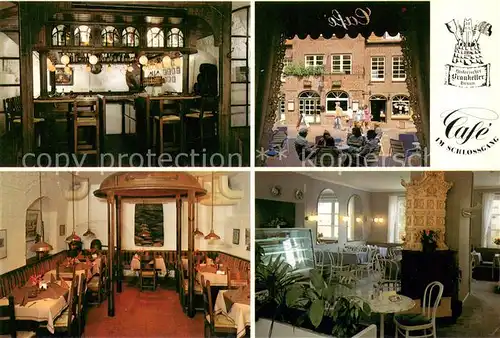 AK / Ansichtskarte Husum_Nordfriesland Cafe im Schlossgang Husum_Nordfriesland