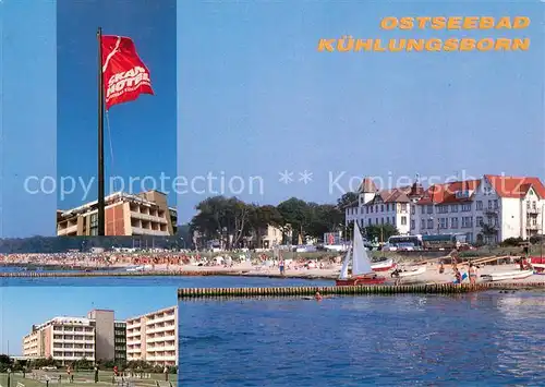 AK / Ansichtskarte Kuehlungsborn_Ostseebad Skan Hotel Strand Kuehlungsborn_Ostseebad