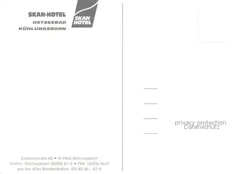 AK / Ansichtskarte Kuehlungsborn_Ostseebad Skan Hotel Strand Kuehlungsborn_Ostseebad
