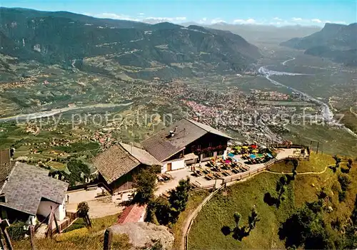 AK / Ansichtskarte Dorf_Tirol Berggaststaette Talblick Fernsicht Alpenpanorama Dorf_Tirol