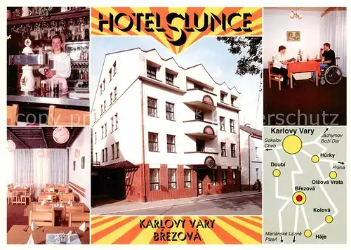 AK / Ansichtskarte Karlovy_Vary Hotel Slunce Restaurant Theke Karlovy Vary