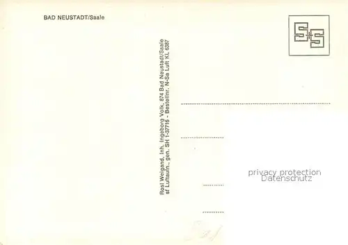 AK / Ansichtskarte Bad_Neustadt Fliegeraufnahme Bad_Neustadt