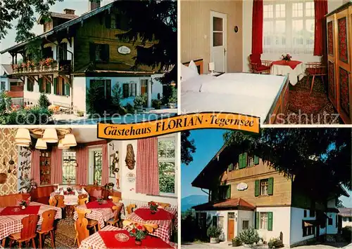 AK / Ansichtskarte Tegernsee Gaestehaus Florian Zimmer Gaststube Tegernsee