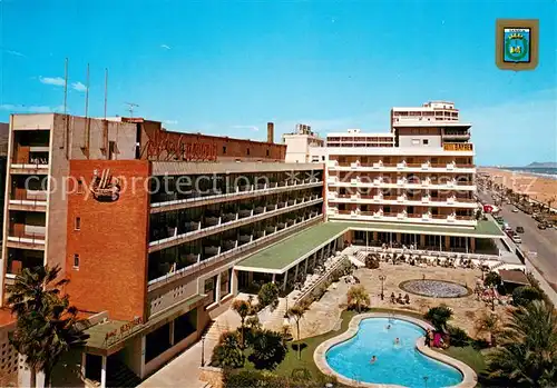 AK / Ansichtskarte Gandia Hotel Bayren mit Pool Gandia