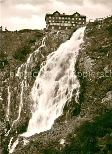 AK / Ansichtskarte Elbfall Elbfallbaude Elbfall