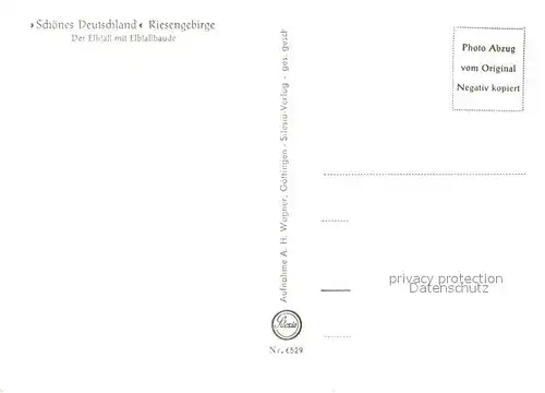 AK / Ansichtskarte Elbfall Elbfallbaude Elbfall
